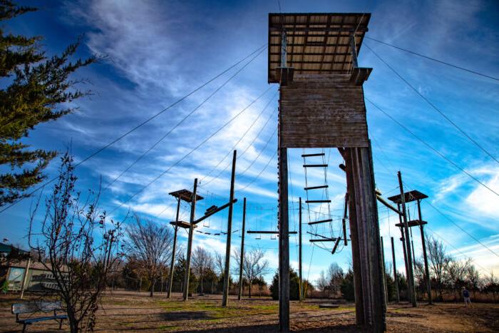 Challenge Ropes Course at the Outdoor Advanture.